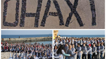 Понад тисяча людей у тільниках: в Одесі студенти встановили одразу два рекорди
